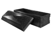 Black marble burial vault- high end burial vaults